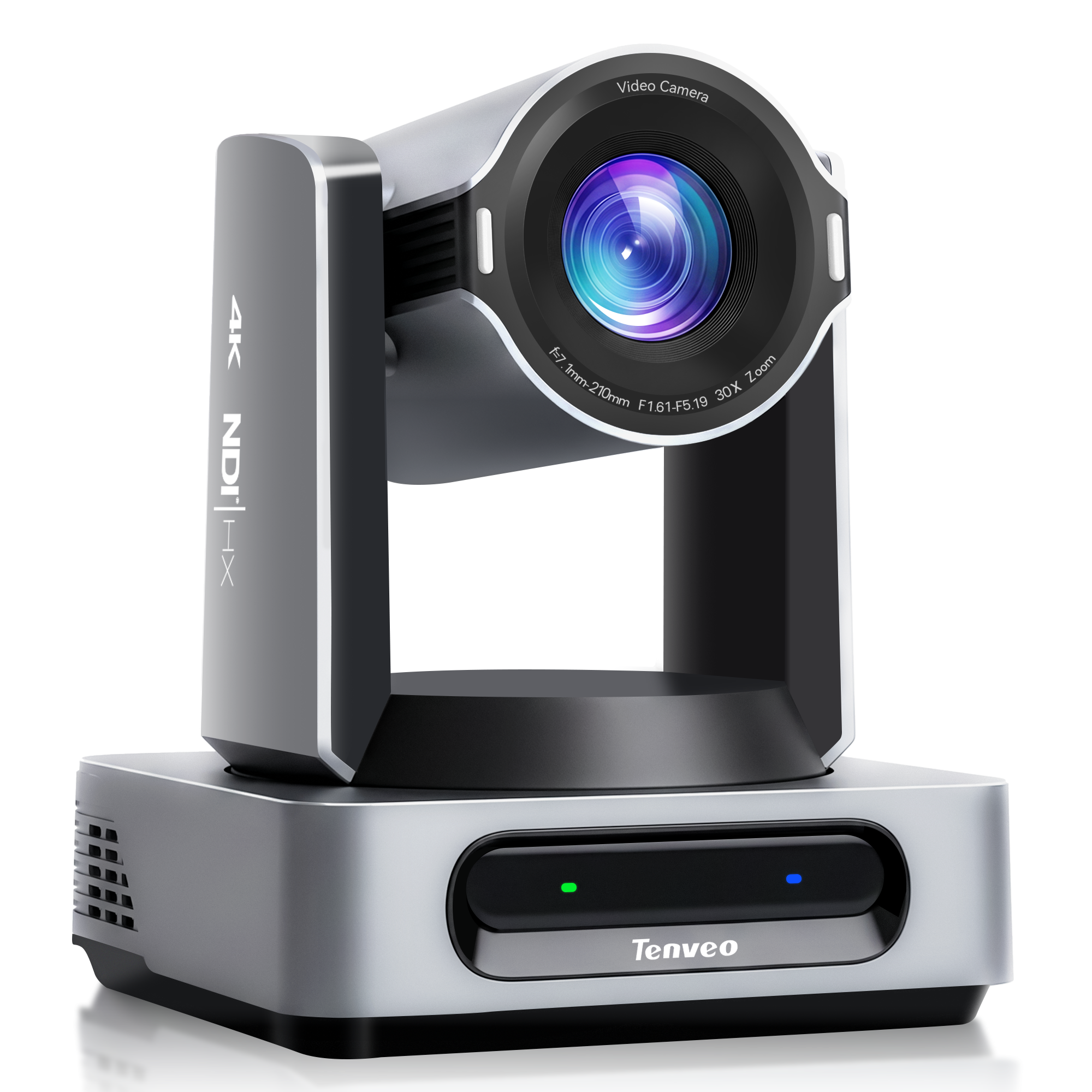 Tenveo 4K 60FPS NDI PTZ Camera, AI Auto Tracking 3.0, 30X Zoom 1