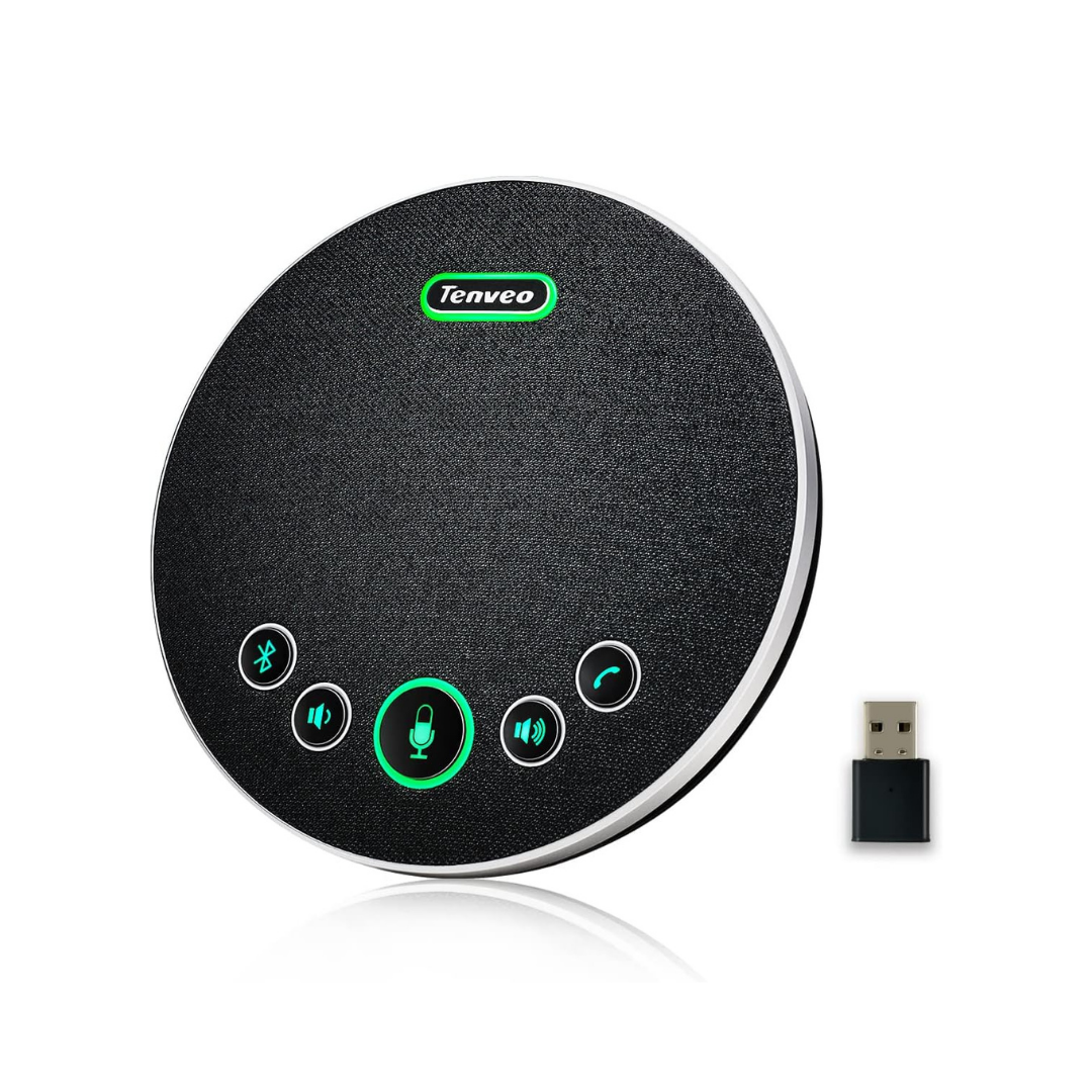 conference speaker and microphone