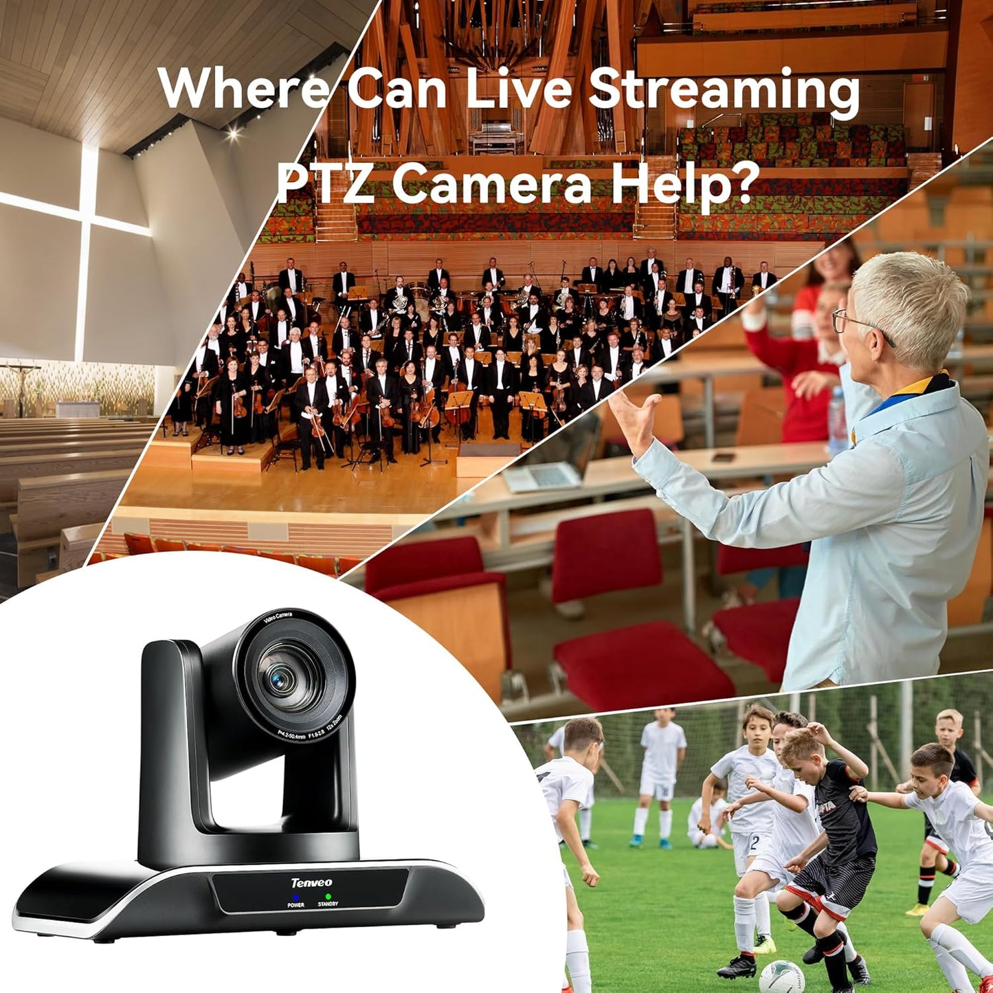 ai auto tracking ptz camera 12X 5