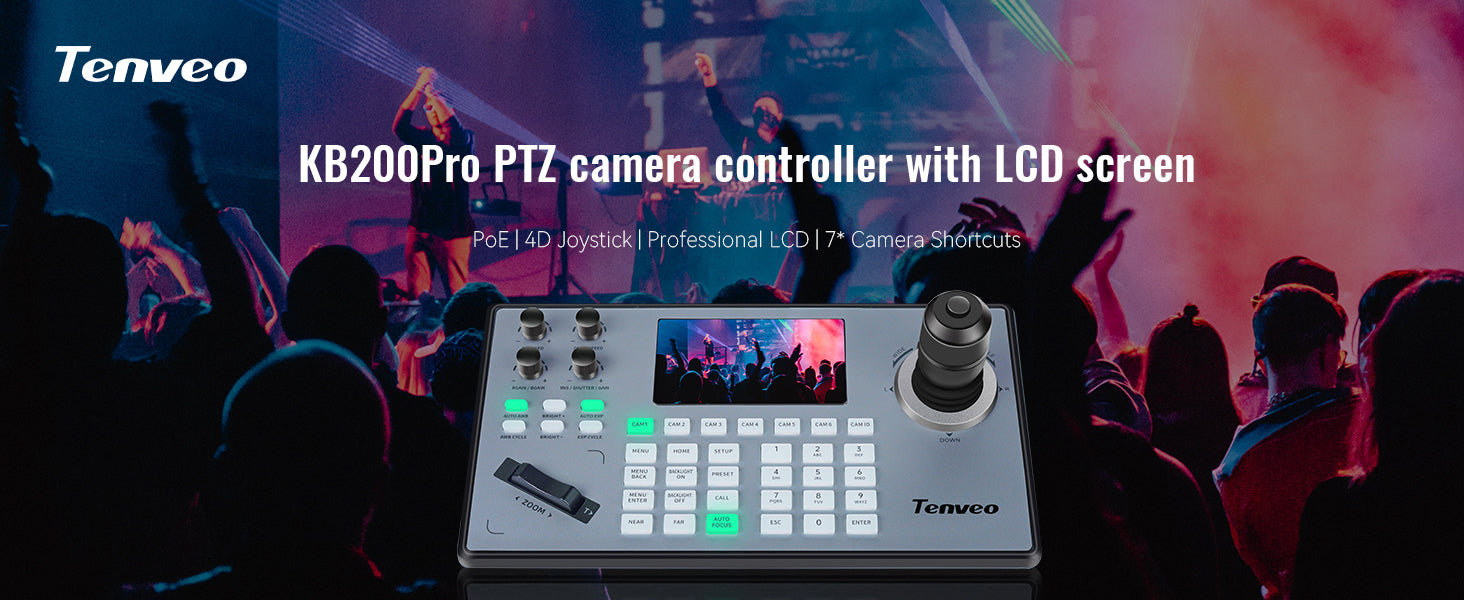 PTZ Camera Controller With LCD Screen