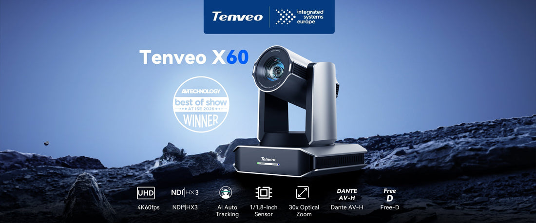 news-3840-1600 Tenveo Wins ISE 2026 Best of Show Award with Its Latest 4K60fps PTZ Camera