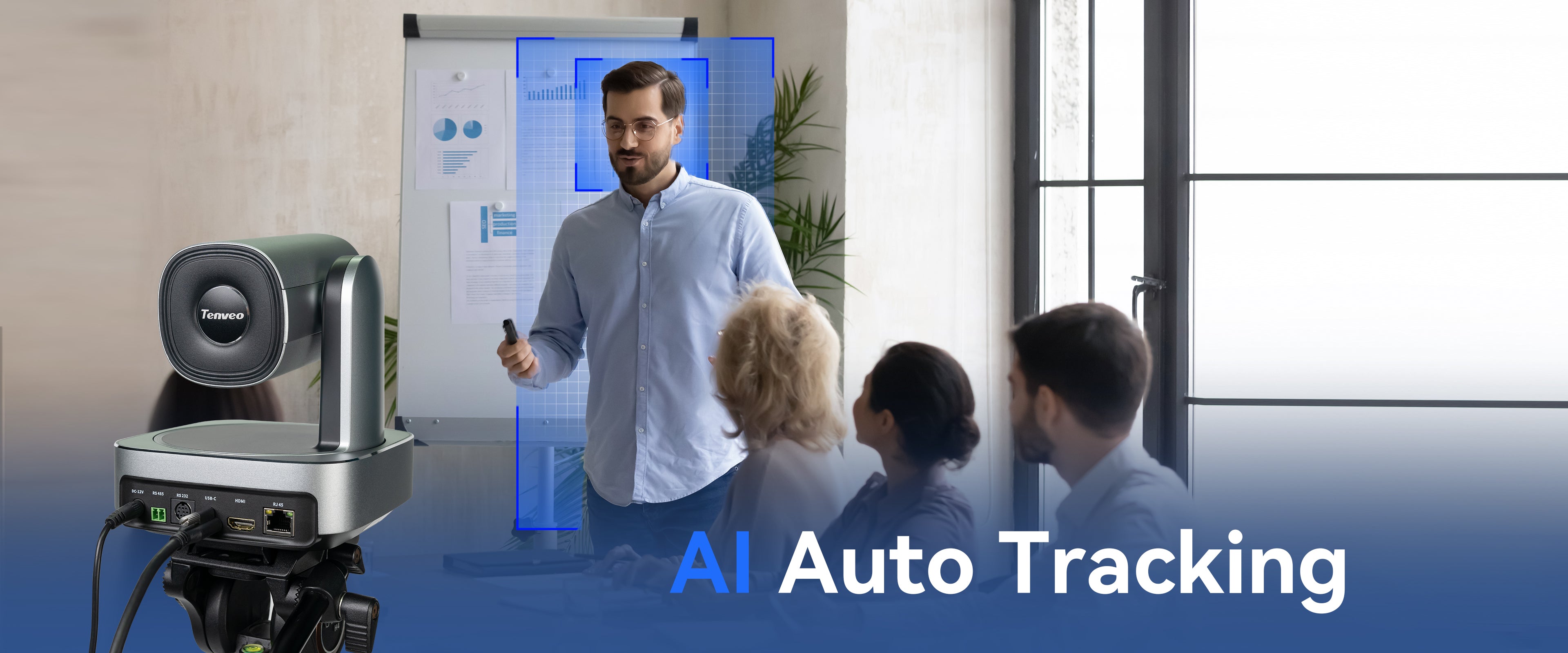 Tracking Camera Features AI Auto-Tracking PTZ Cameras | How Smart Features Cut Costs – Tenveo US ...