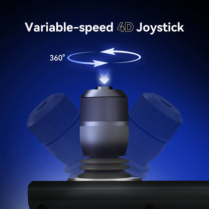 NDI PTZ Camera Controller, 5'' LCD Screen Preview, 4D Joystick PoE IP PTZ Controller