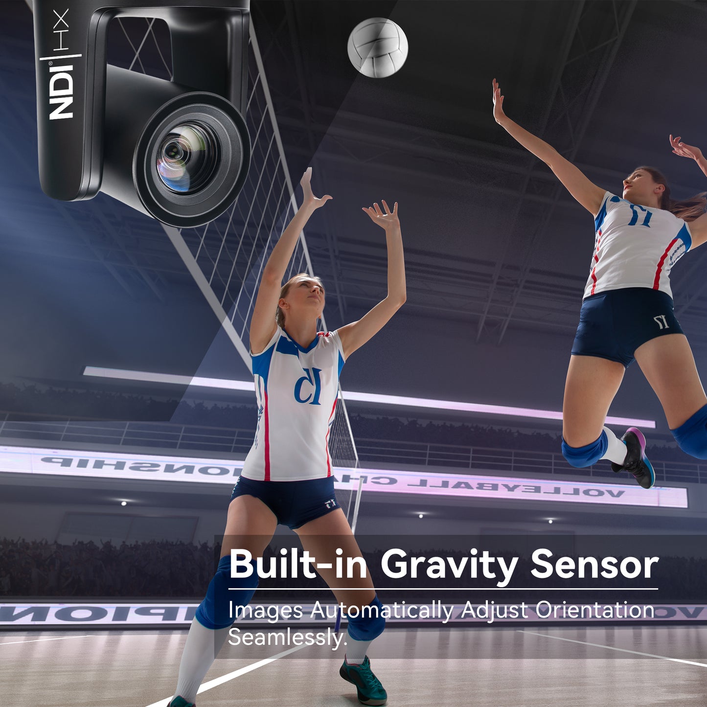 NDI PTZ Camera Kit with AI Auto-Tracking IP PTZ Camera SDI/HDMI/USB3.0/LAN PoE 20X Optical Zoom (3PCS) , 7’’ LCD Quad-Screen Joystick Controller