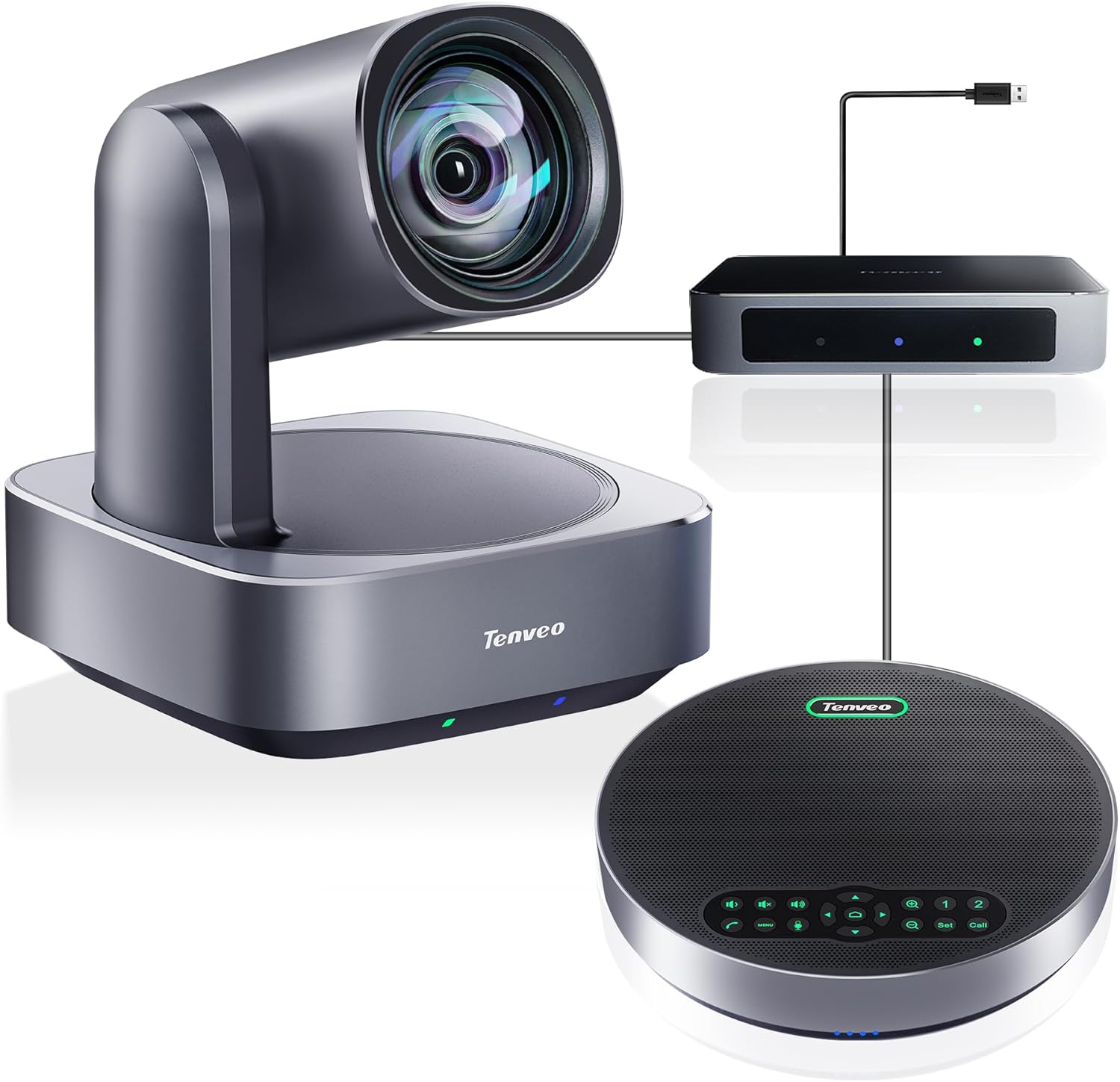4K PTZ Conference Camera with Bluetooth Speakerphone