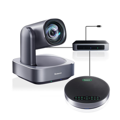 Tenveo VLGroup All-in-One 4K 12X Optical Zoom PTZ Camera Conference with Bluetooth Speakerphone System
