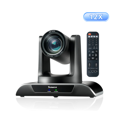 12X Optical Zoom PTZ Conference Camera USB3.0/HDMI 90° Wide View Angle
