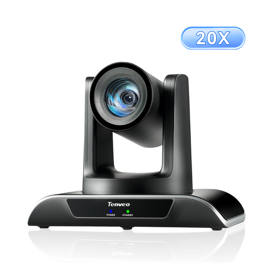Tenveo HDMI/LAN/USB3.0 PoE PTZ Camera 20X Optical Zoom, FHD 1080P 60FPS