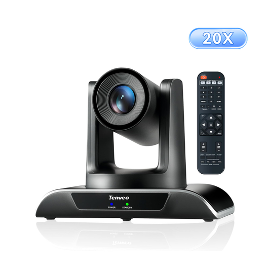 20X Optical Zoom PTZ Conference Room Camera, USB3.0/HDMI FHD 1080P 60FPS