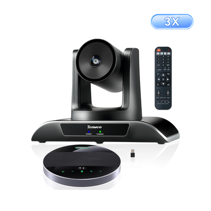 PTZ Conference Camera 3X Optical Zoom FHD 1080P 60FPS, 114° Wide View Angel USB3.0/HDMI/RS485/RS232