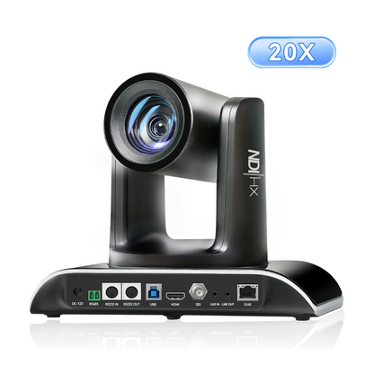 Tenveo NDI PTZ Camera AI Tracking 20X Optical Zoom 1080P SDI/HDMI/USB3.0/LAN PoE