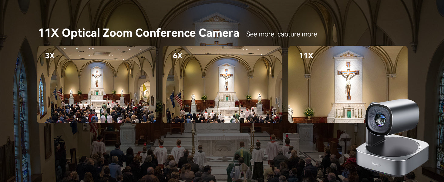11X Optical Zoom Conference Camera