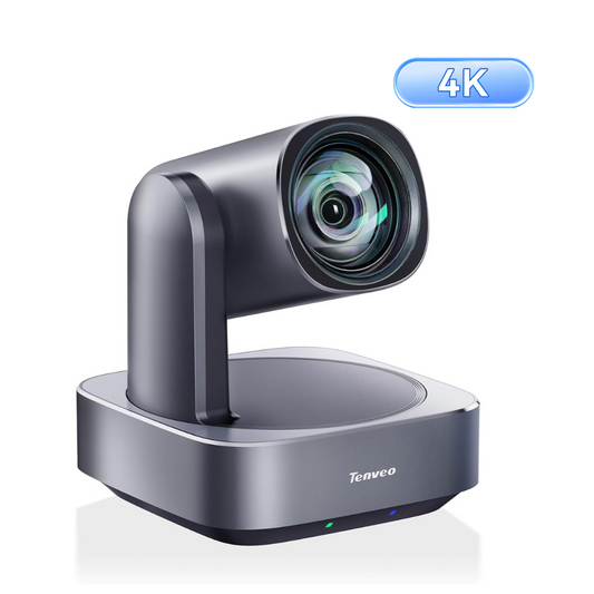 Tenveo VLoop 4K PTZ Camera with 12X Optical Zoom USB3.0/HDMI/RJ45/PoE for Conference, Church & Live Streaming
