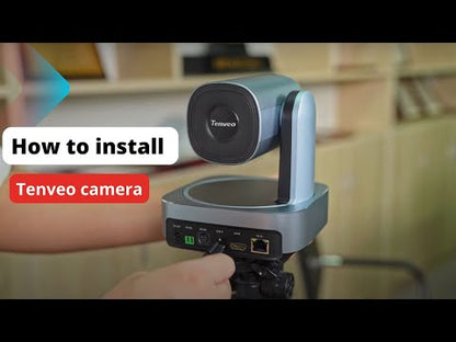 Tenveo VLoop 4K PTZ Camera with 12X Optical Zoom USB3.0/HDMI/RJ45/PoE for Conference, Church & Live Streaming